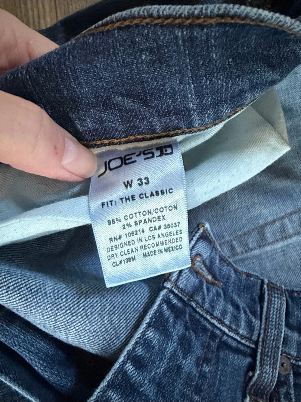 Joe's Jeans Mens W33 The Classic Fit Medium Wash Denim Casual Straight Leg Jean